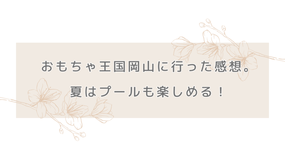 おもちゃ王国岡山に行った感想。夏はプールも楽しめる！
